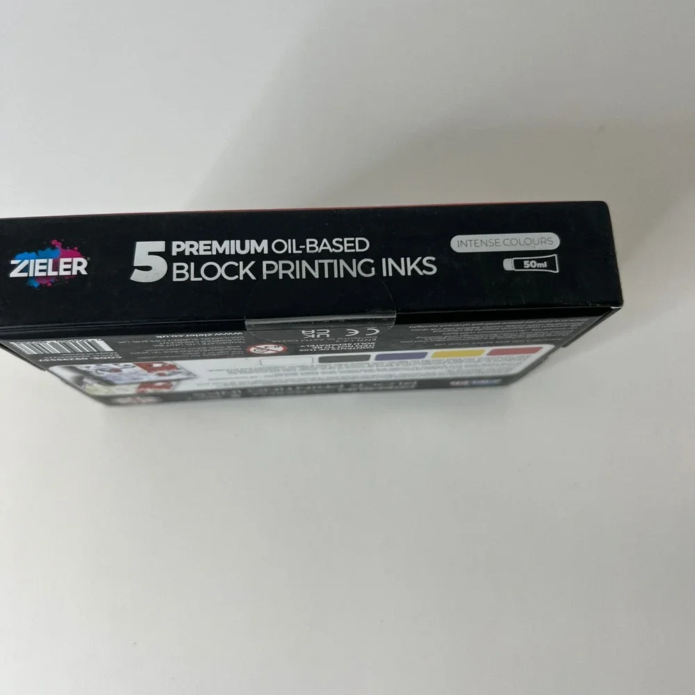 Zeiler 5 Premium Oil Based Block Printing Inks‎ Intense Colours 50ML NIB